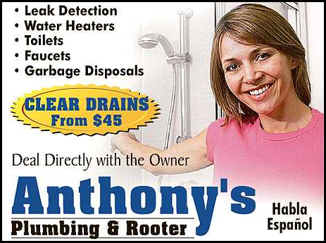Anthony's Plumbing is the best local plumbing company.